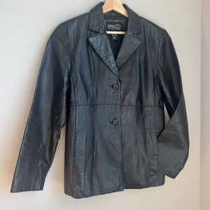 New York & Company 100% Leather Jacket